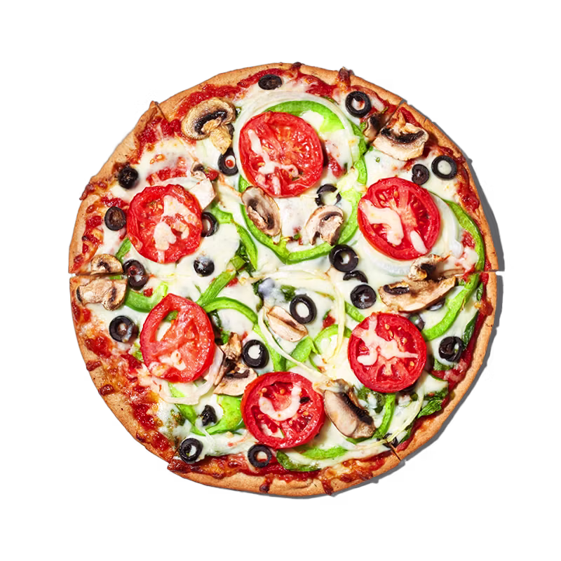 Mellow Mushroom Gluten-Free Veg Out vegetarian pizza